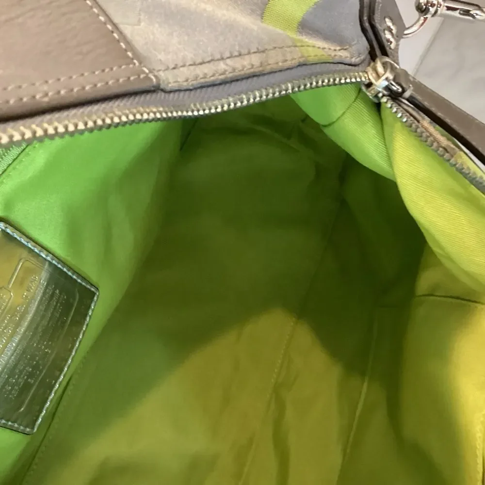 Coach Purse Handbag Y2K Pocketbook Madison Sabrina Op Art Signature Satchel Bag